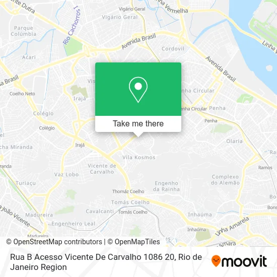 Rua B Acesso Vicente De Carvalho 1086 20 map