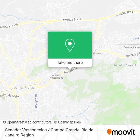 Senador Vasconcelos / Campo Grande map