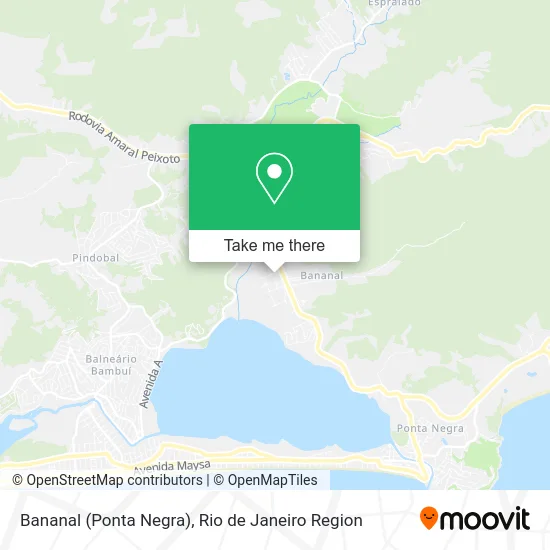 Bananal (Ponta Negra) map