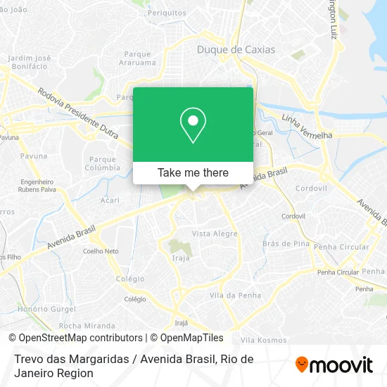 Trevo das Margaridas / Avenida Brasil map