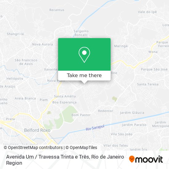 Avenida Um / Travessa Trinta e Três map