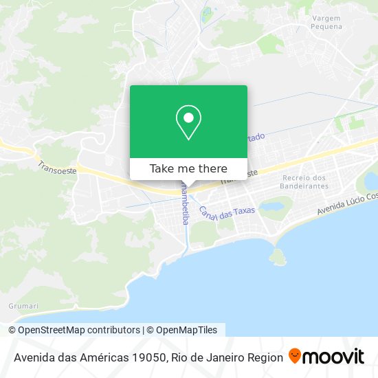 Avenida das Américas 19050 map