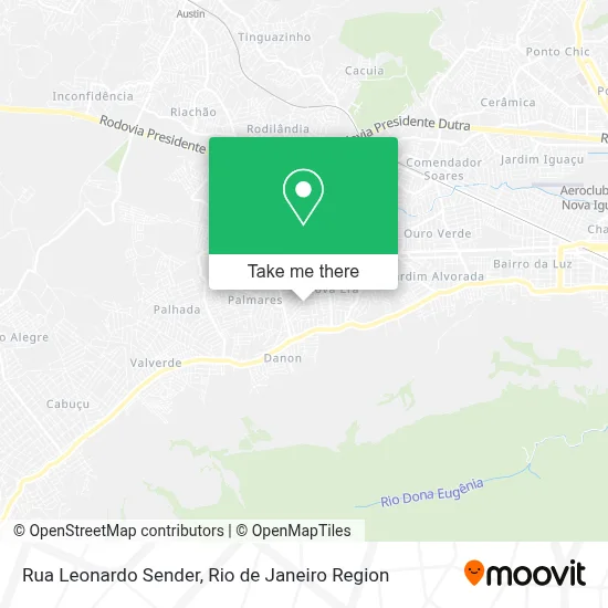 Rua Leonardo Sender map