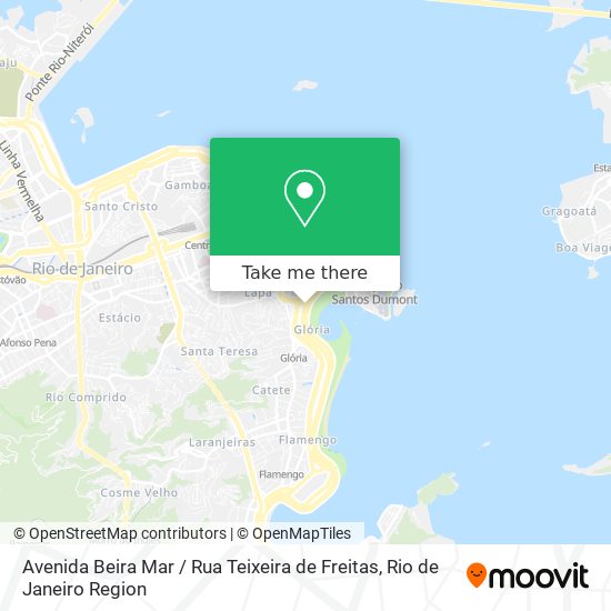 Mapa Avenida Beira Mar / Rua Teixeira de Freitas