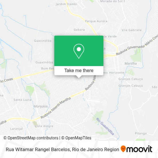 Rua Witamar Rangel Barcelos map