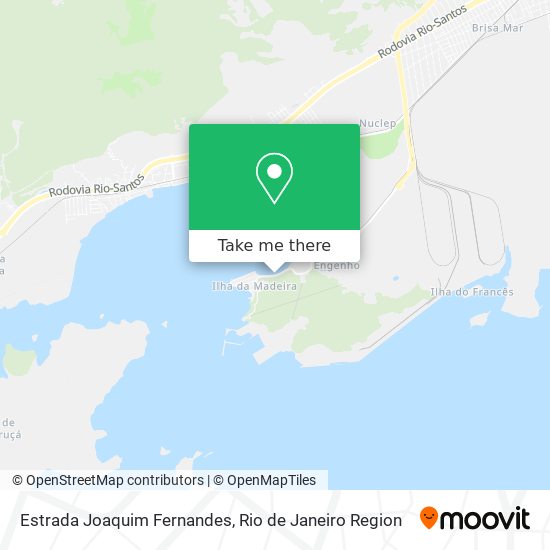 Estrada Joaquim Fernandes map