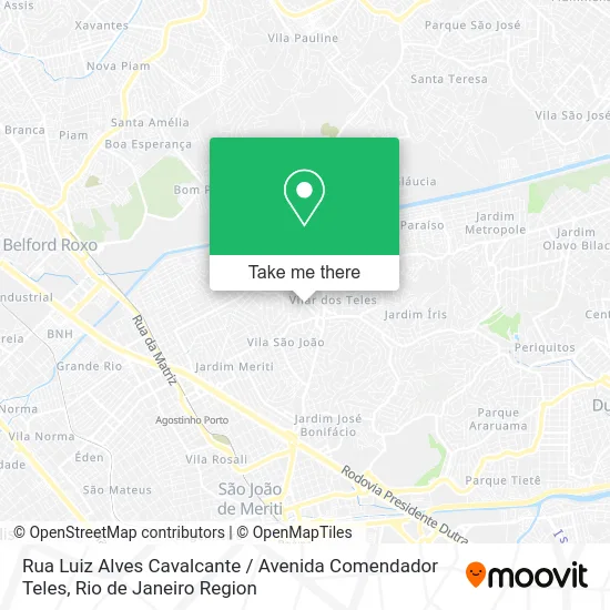 Rua Luiz Alves Cavalcante / Avenida Comendador Teles map