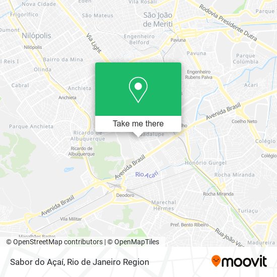 Sabor do Açaí map