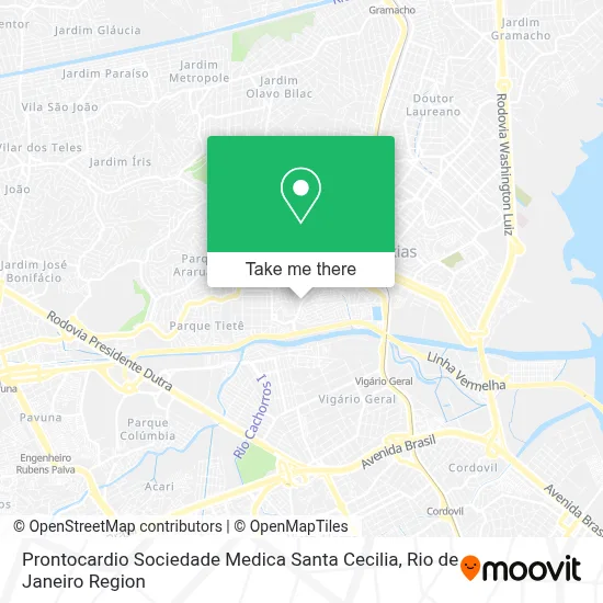 Prontocardio Sociedade Medica Santa Cecilia map