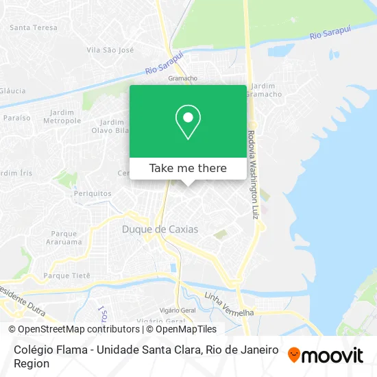 Colégio Flama - Unidade Santa Clara map