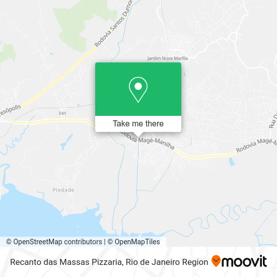 Recanto das Massas Pizzaria map