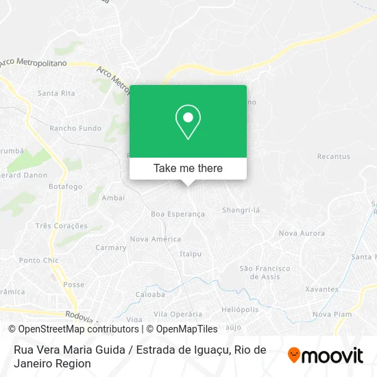 Rua Vera Maria Guida / Estrada de Iguaçu map