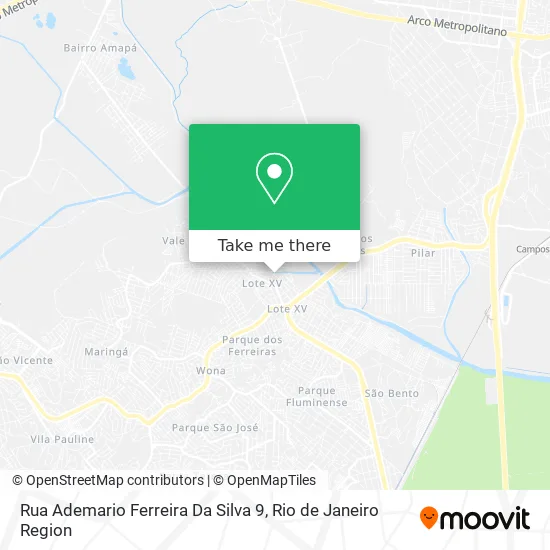 Rua Ademario Ferreira Da Silva 9 map