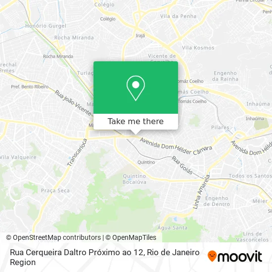 Rua Cerqueira Daltro Próximo ao 12 map