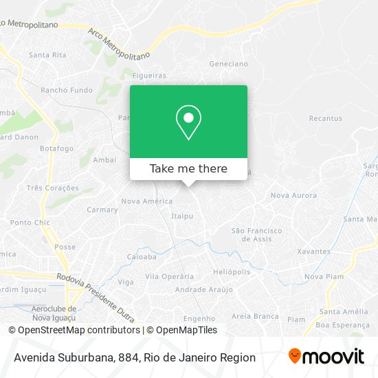 Avenida Suburbana, 884 map