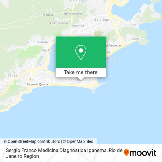 Sergio Franco Medicina Diagnóstica Ipanema map