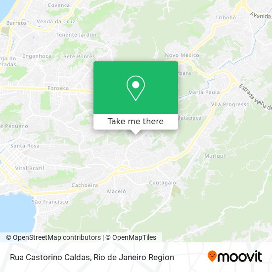 Mapa Rua Castorino Caldas