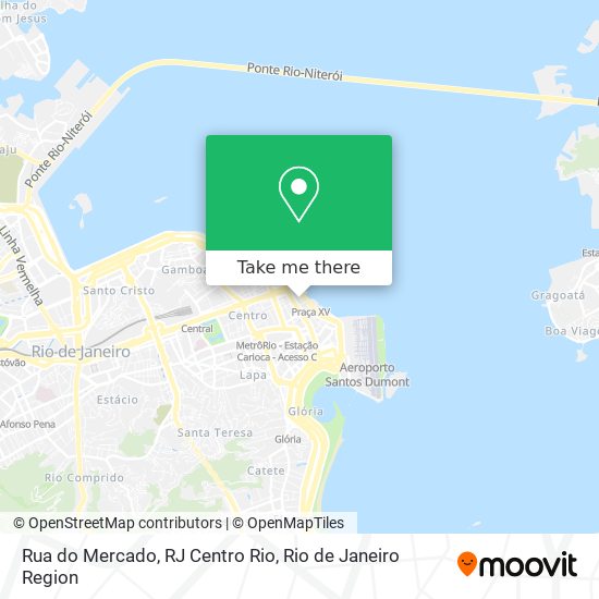 Mapa Rua do Mercado, RJ Centro Rio