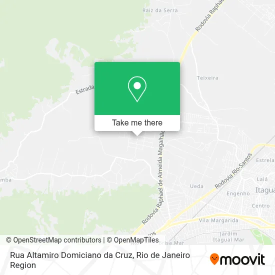 Rua Altamiro Domiciano da Cruz map