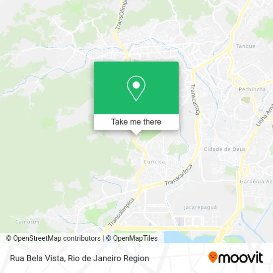 Rua Bela Vista map