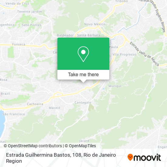Estrada Guilhermina Bastos, 108 map