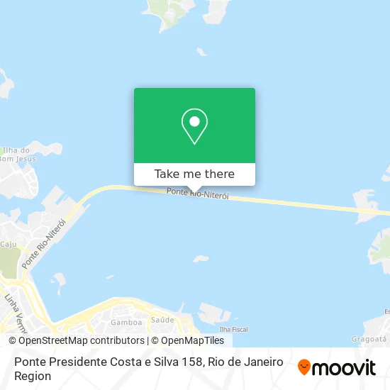 Ponte Presidente Costa e Silva 158 map