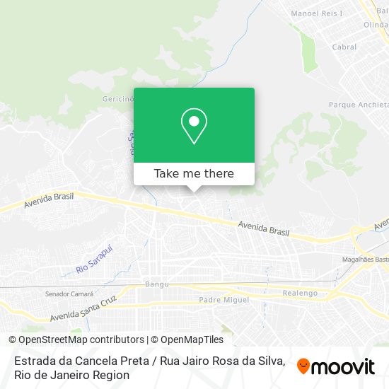 Estrada da Cancela Preta / Rua Jairo Rosa da Silva map