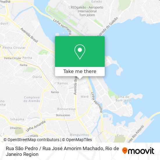 Rua São Pedro / Rua José Amorim Machado map