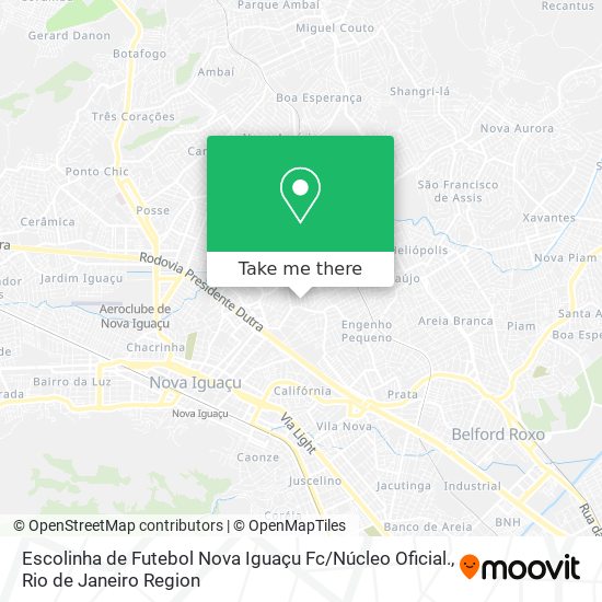 Escolinha de Futebol Nova Iguaçu Fc / Núcleo Oficial. map
