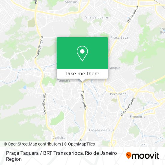 Praça Taquara / BRT Transcarioca map