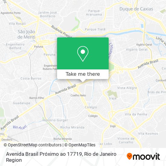 Mapa Avenida Brasil Próximo ao 17719