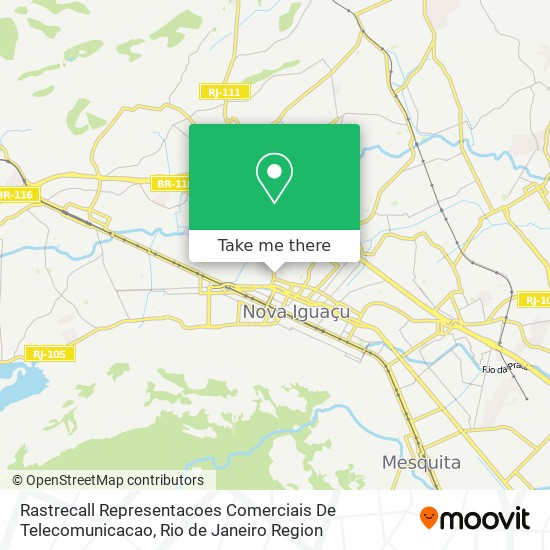Rastrecall Representacoes Comerciais De Telecomunicacao map