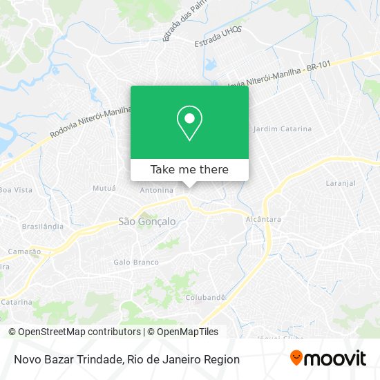 Novo Bazar Trindade map