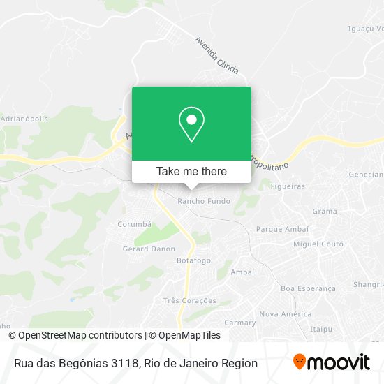 Rua das Begônias 3118 map
