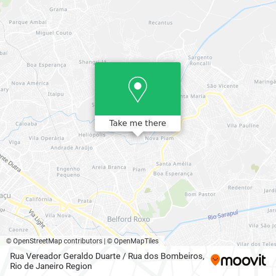 Rua Vereador Geraldo Duarte / Rua dos Bombeiros map