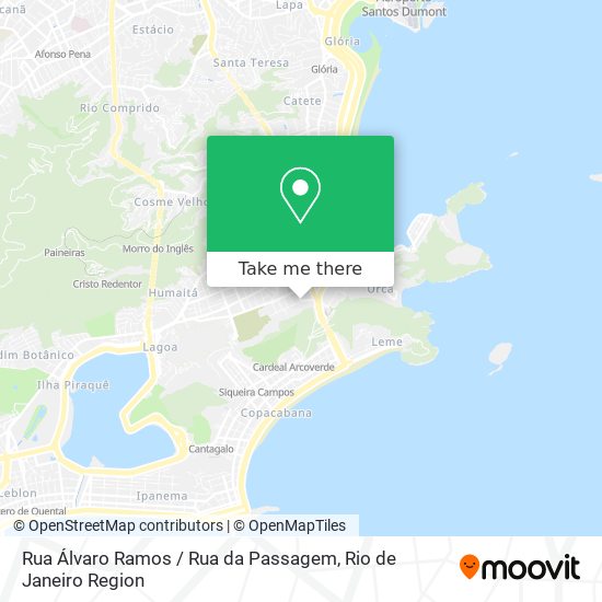 Mapa Rua Álvaro Ramos / Rua da Passagem