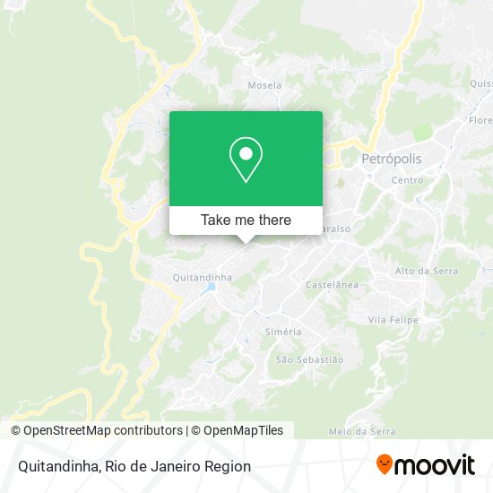 Mapa Quitandinha