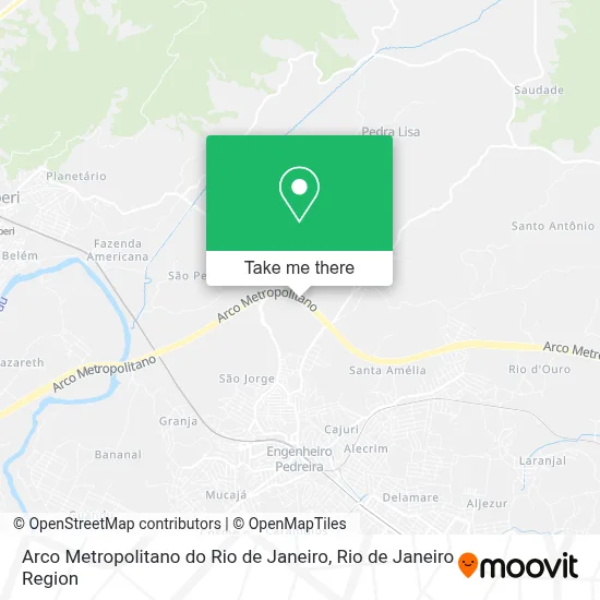 Arco Metropolitano do Rio de Janeiro map