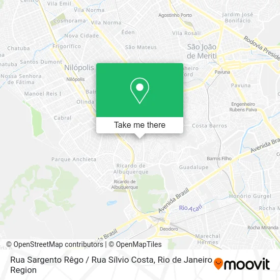 Rua Sargento Rêgo / Rua Sílvio Costa map