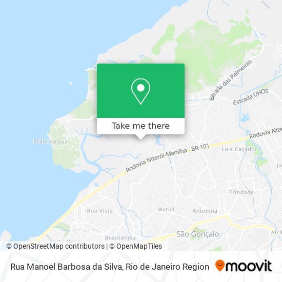 Rua Manoel Barbosa da Silva map