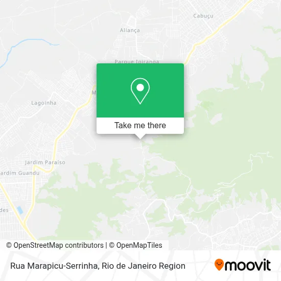 Rua Marapicu-Serrinha map