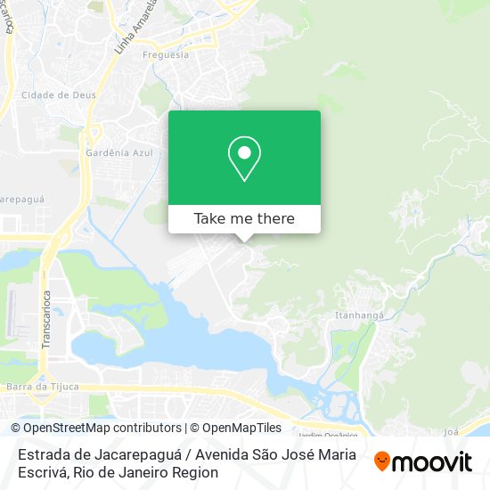 Estrada de Jacarepaguá / Avenida São José Maria Escrivá map