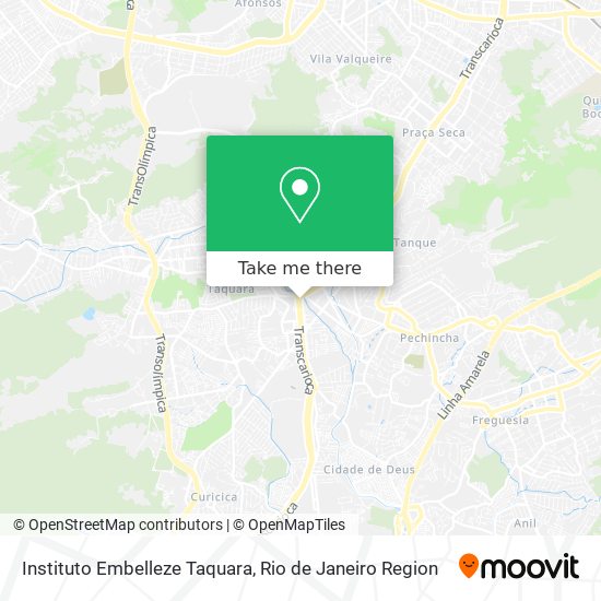 Mapa Instituto Embelleze Taquara