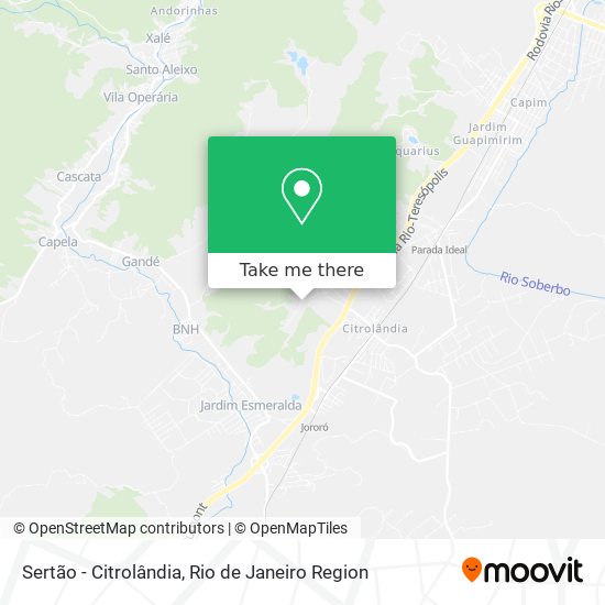 Sertão - Citrolândia map