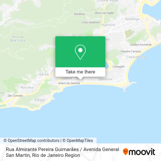 Rua Almirante Pereira Guimarães / Avenida General San Martin map
