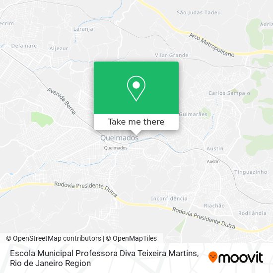 Escola Municipal Professora Diva Teixeira Martins map