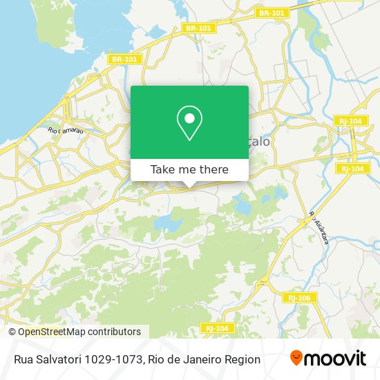 Mapa Rua Salvatori 1029-1073