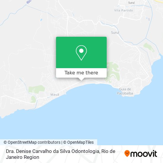 Mapa Dra. Denise Carvalho da Silva Odontologia