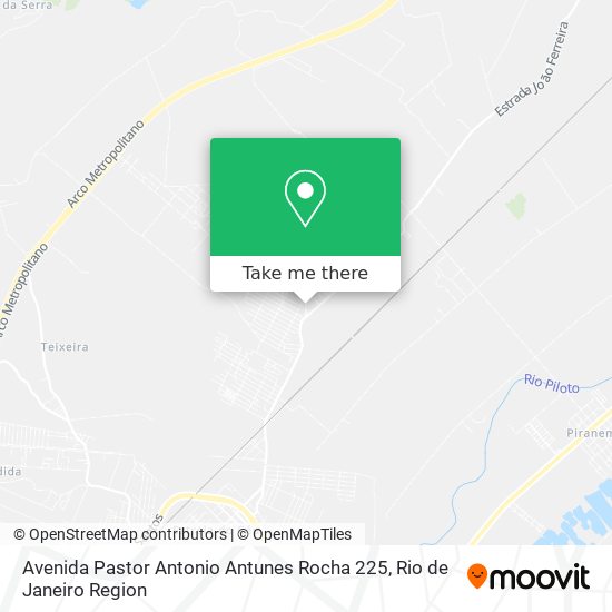 Mapa Avenida Pastor Antonio Antunes Rocha 225