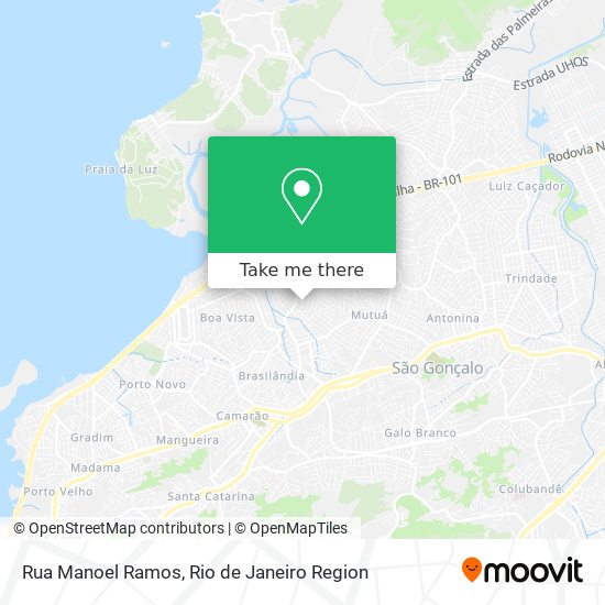 Mapa Rua Manoel Ramos